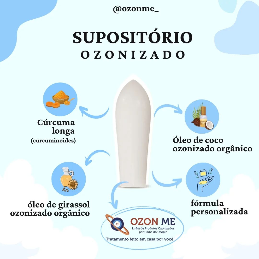 Supositórios Ozonizados Orgânicos - 10 unidades